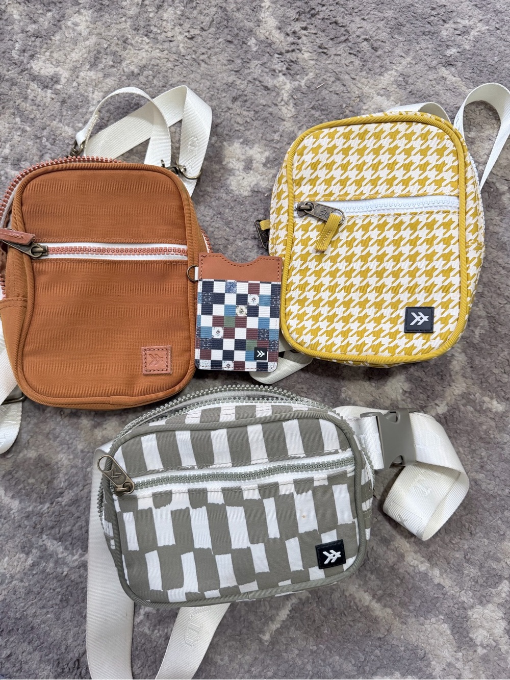 Signature Mini Crossbody Pouch in Mustard Yellow by Thread Wallets